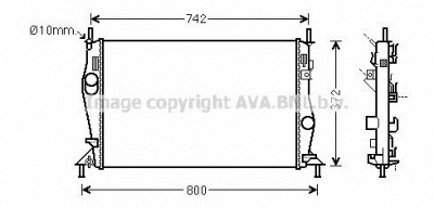 AVA QUALITY COOLING fd2596 -  Радиатор, охлаждение двигателя